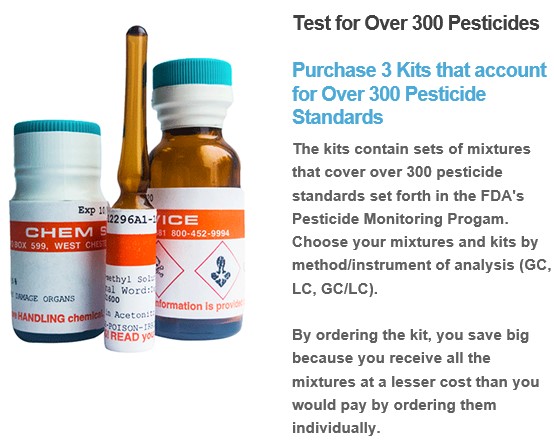 FDA Pesticide Mixture kits